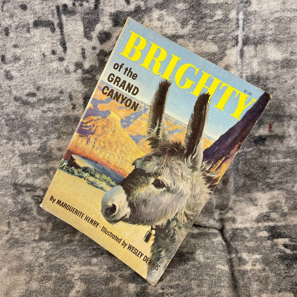 Vtg Rand McNally Brighty of the Grand Canyon Marguerite Henry 1974 Paperback